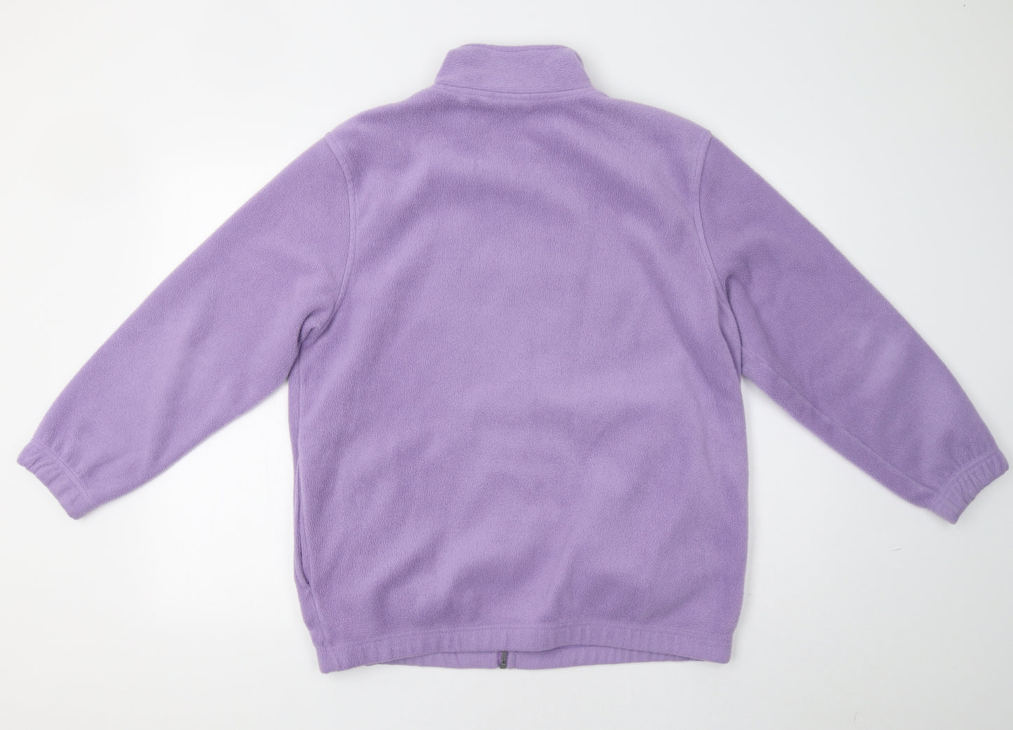 Classics Womens Purple   Full Zip Sweatshirt Size L