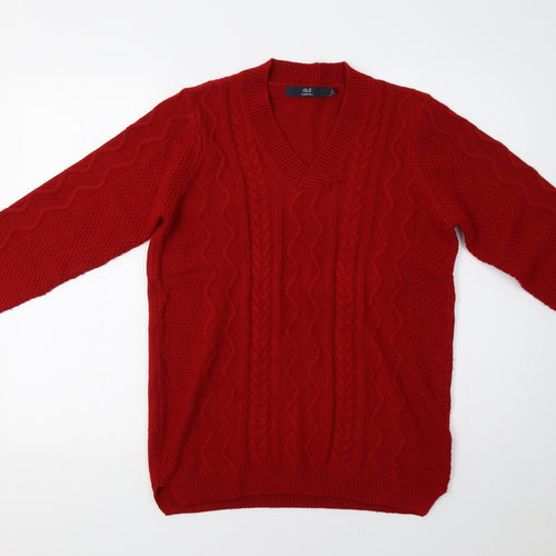 Isle Womens Red   Pullover Jumper Size S
