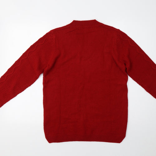 Isle Womens Red   Pullover Jumper Size S