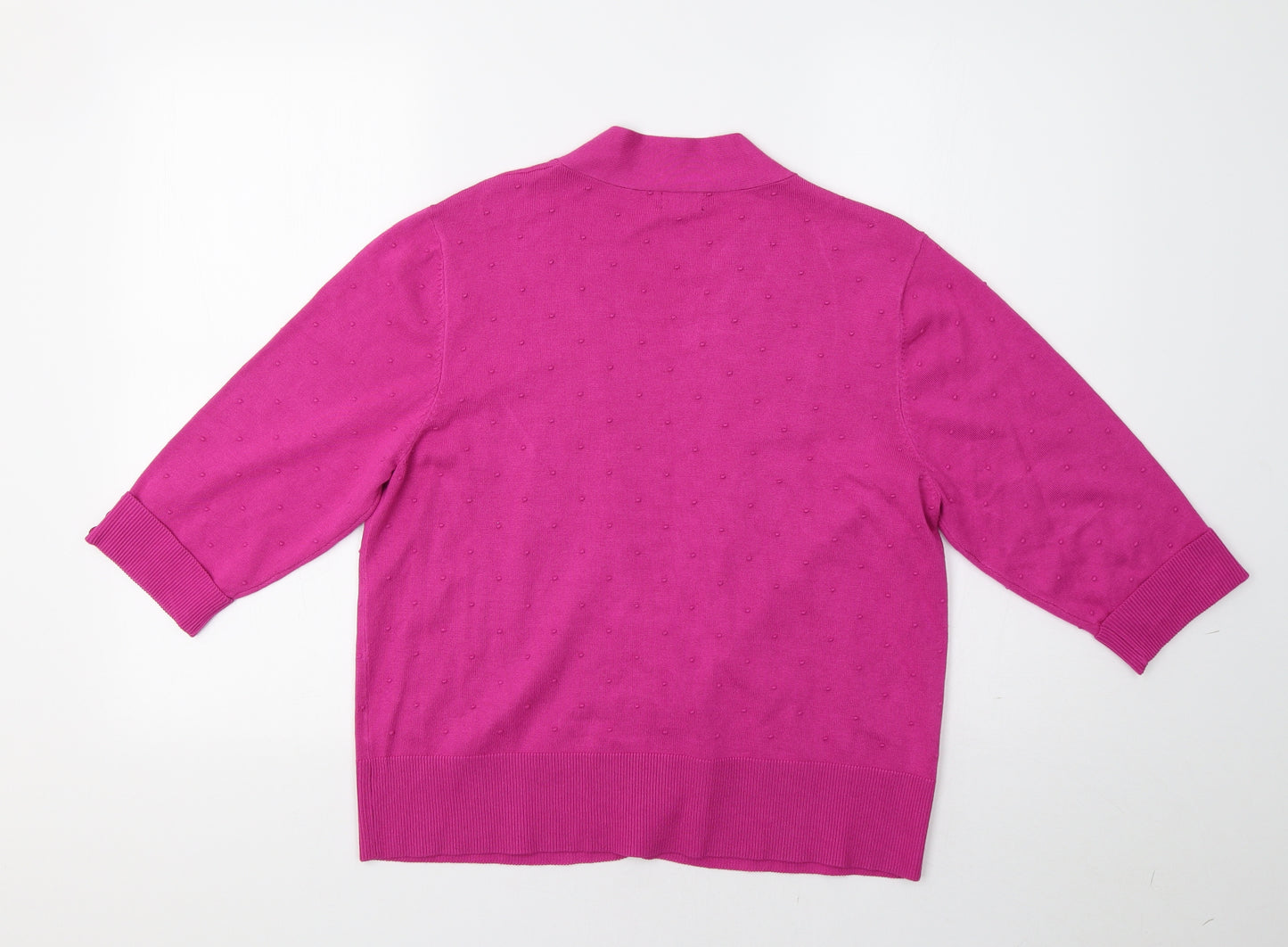Hepburn Womens Pink   Cardigan Jumper Size L