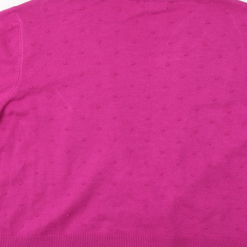 Hepburn Womens Pink   Cardigan Jumper Size L