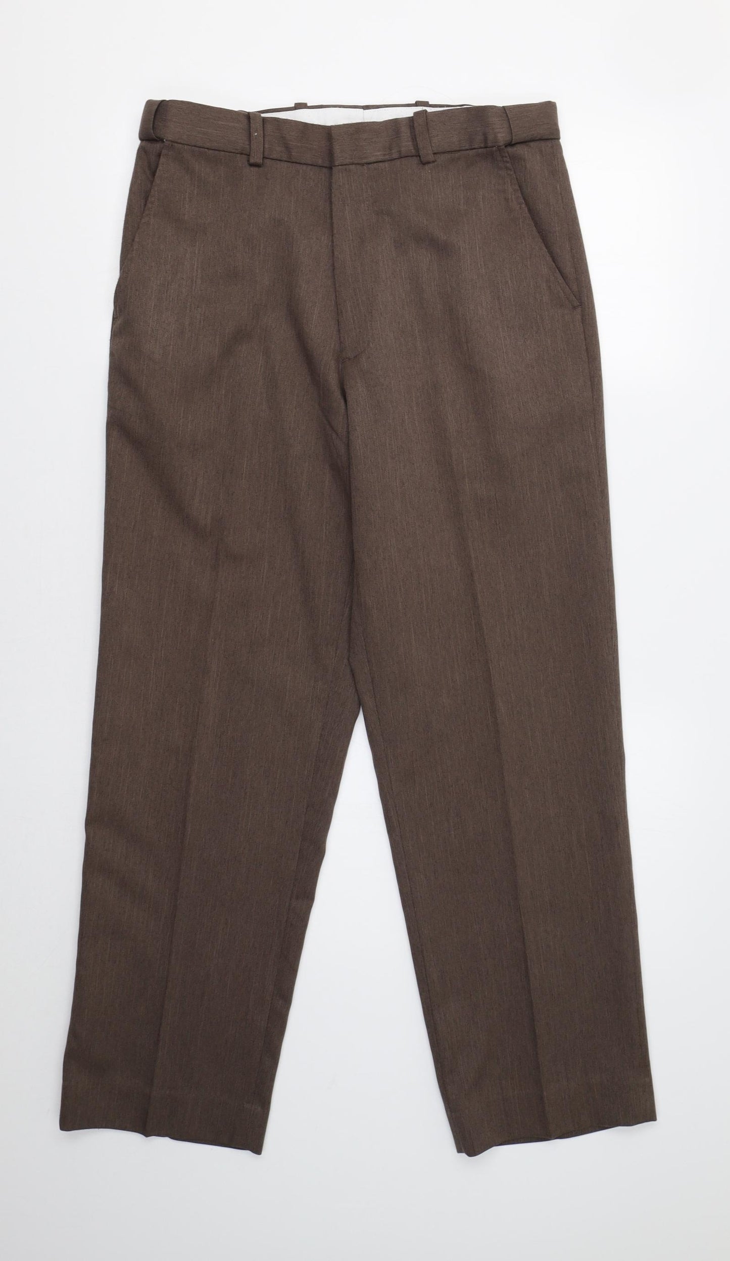 Chums Mens Brown   Dress Pants Trousers Size 32 L29 in