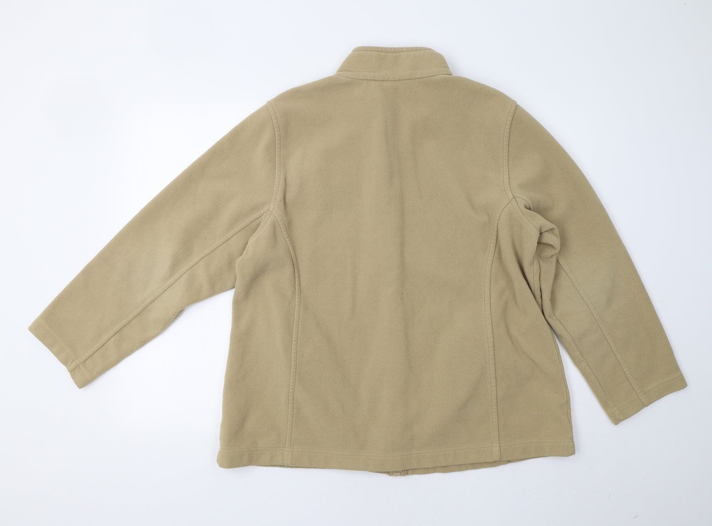 M&S Womens Beige   Full Zip Sweatshirt Size 20