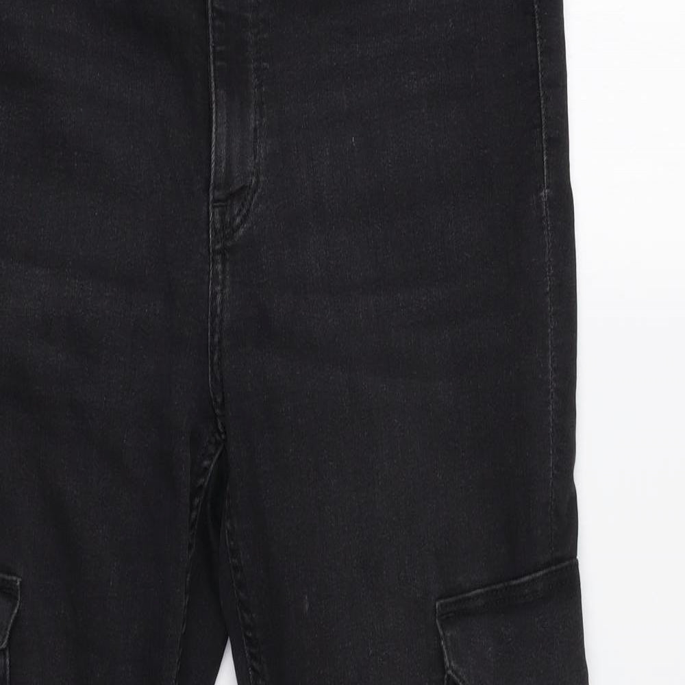 H&M Womens Black   Straight Jeans Size 12 L31 in