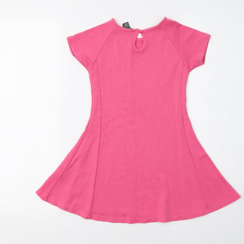 Primark Girls Pink   Fit & Flare  Size 6-7 Years  - Heart