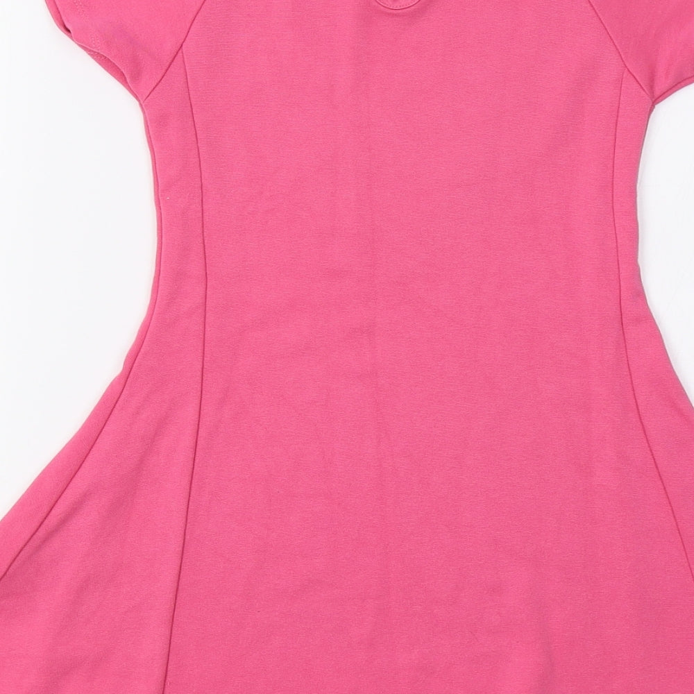 Primark Girls Pink   Fit & Flare  Size 6-7 Years  - Heart