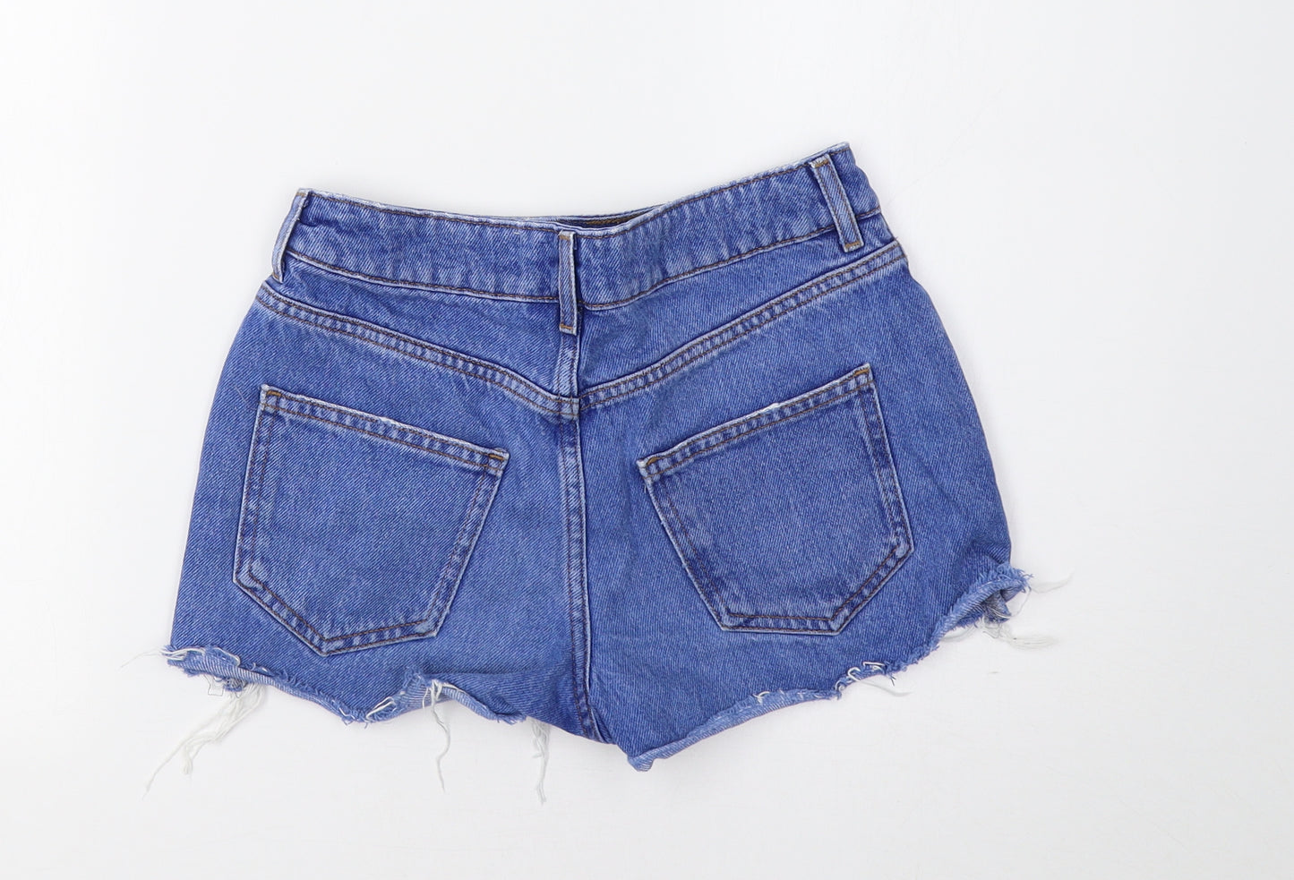 New Look Girls Blue   Cut-Off Shorts Size 11 Years