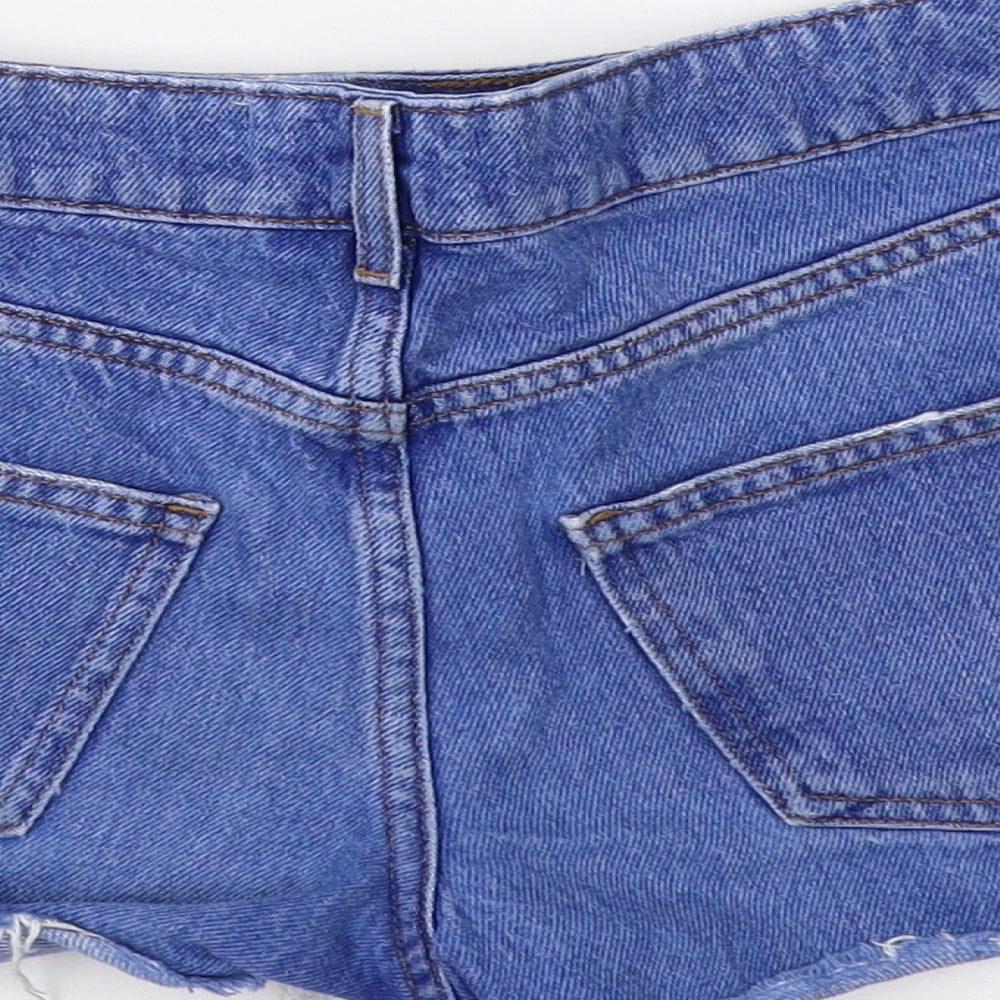 New Look Girls Blue   Cut-Off Shorts Size 11 Years
