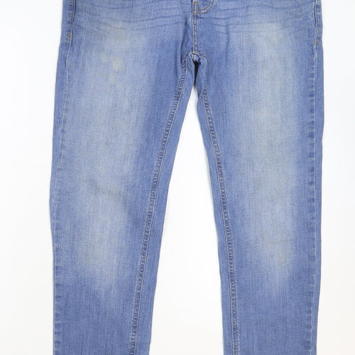 Denim & Co. Mens Blue  Denim Tapered Jeans Size 34 L32 in