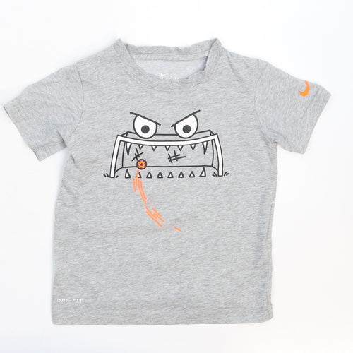 Denim & Co. Boys Grey   Basic T-Shirt Size 3-4 Years
