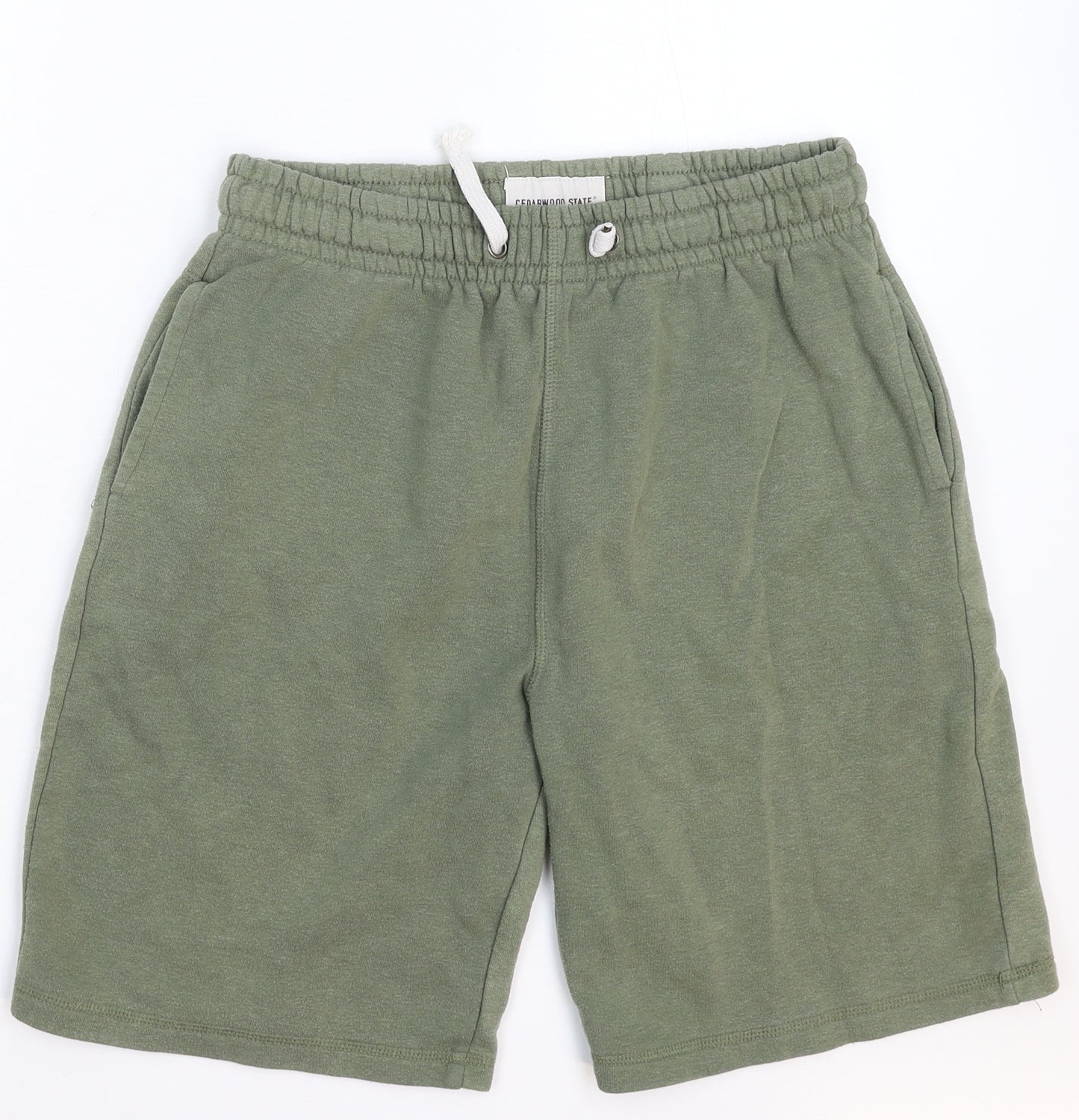 Cedar Wood State Mens Green   Sweat Shorts Size M
