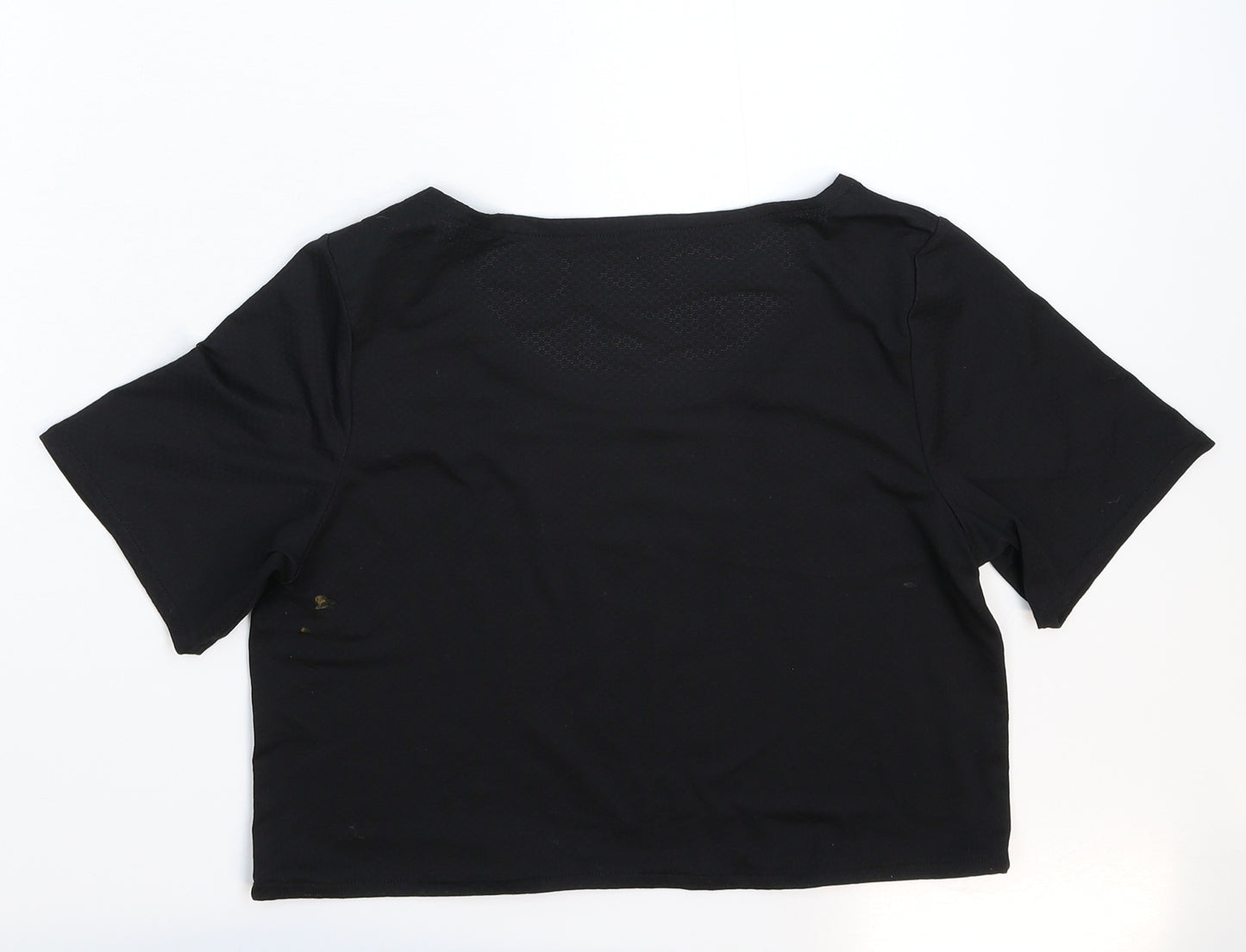 Preworn Womens Black   Cropped T-Shirt Size S