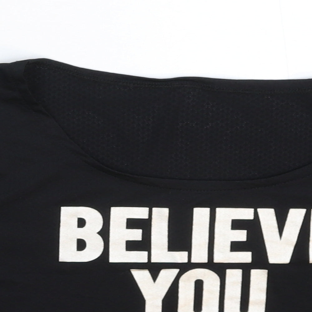 Preworn Womens Black   Cropped T-Shirt Size S