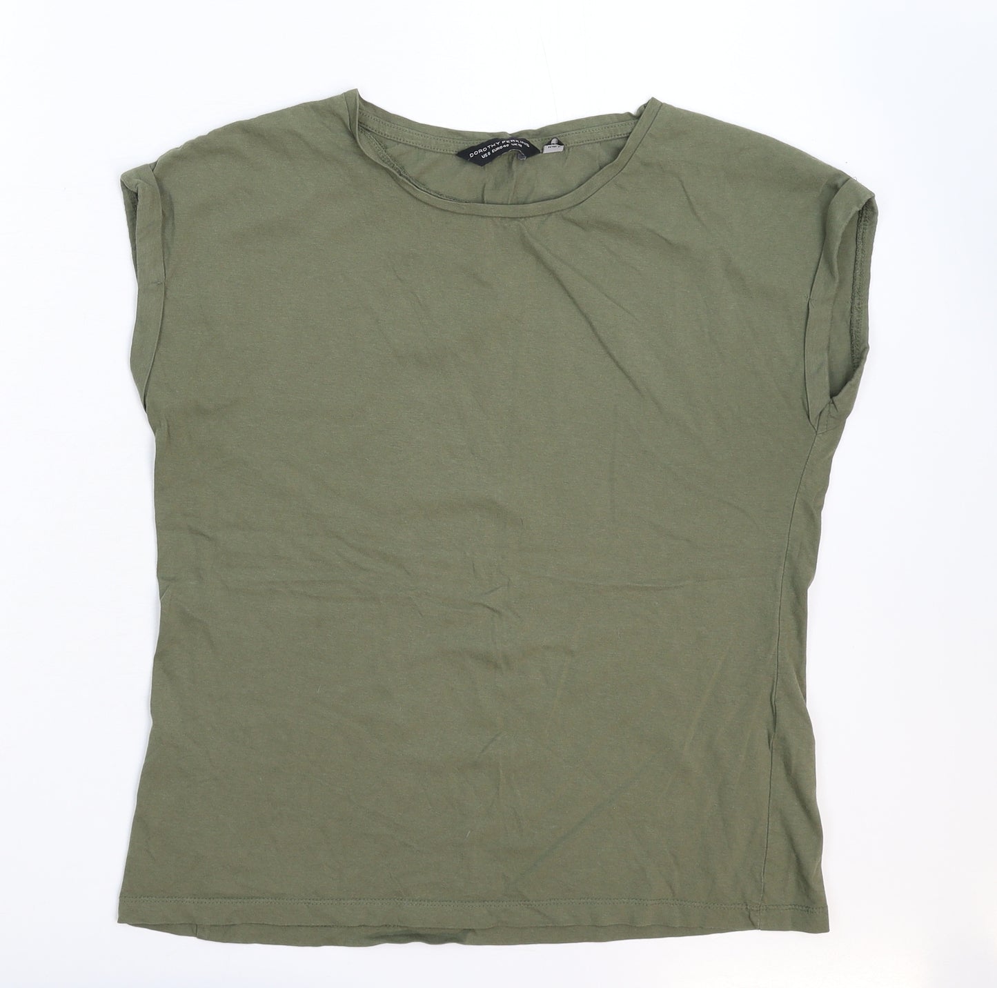 Dorothy Perkins Womens Green   Basic T-Shirt Size 12