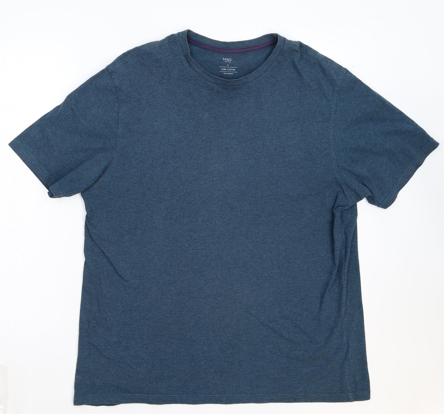 Marks and Spencer Mens Blue    T-Shirt Size L