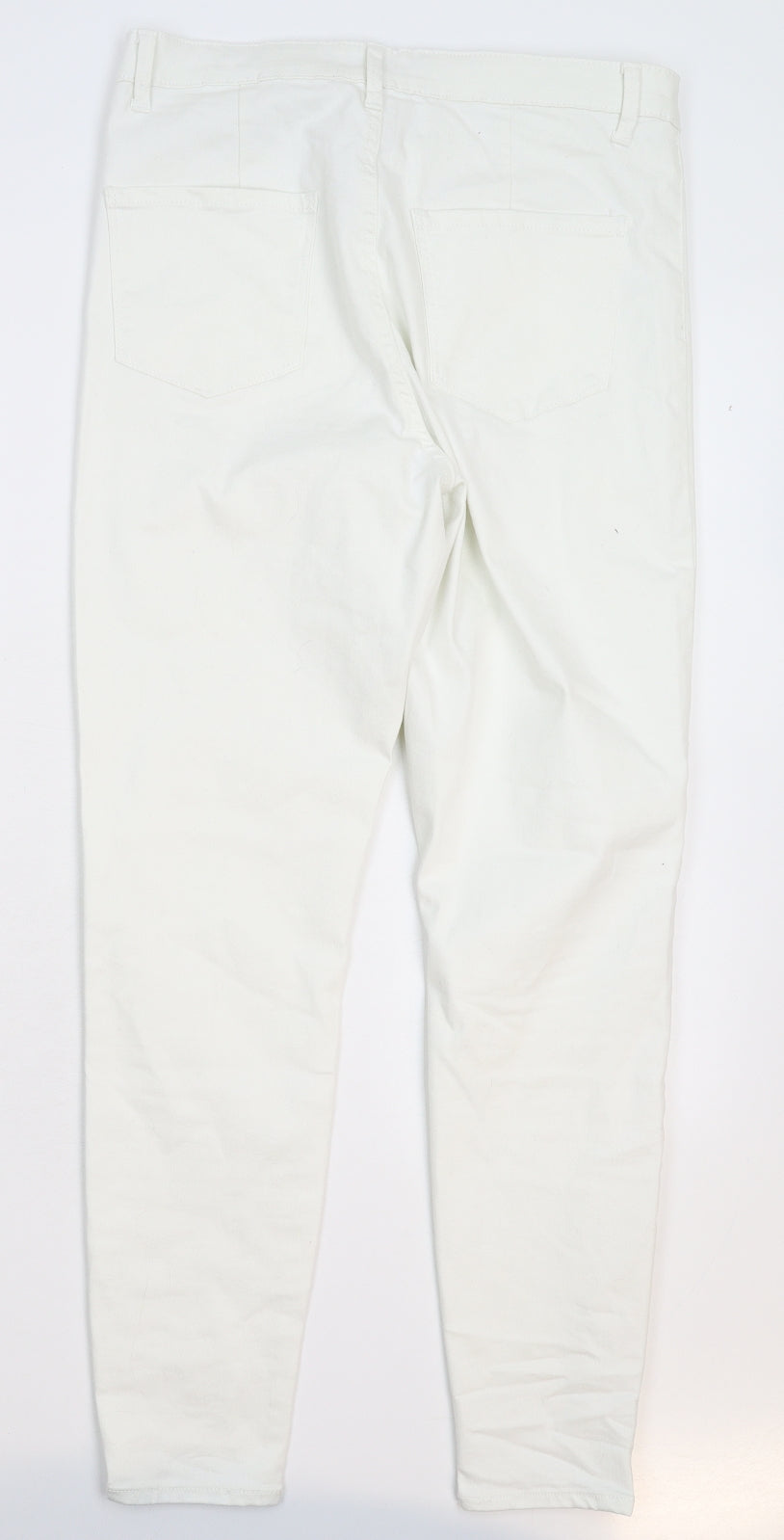 Denim & Co. Womens White  Denim Jegging Jeans Size 16 L28 in