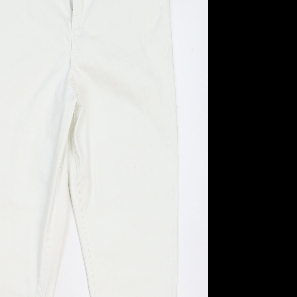 Denim & Co. Womens White  Denim Jegging Jeans Size 16 L28 in