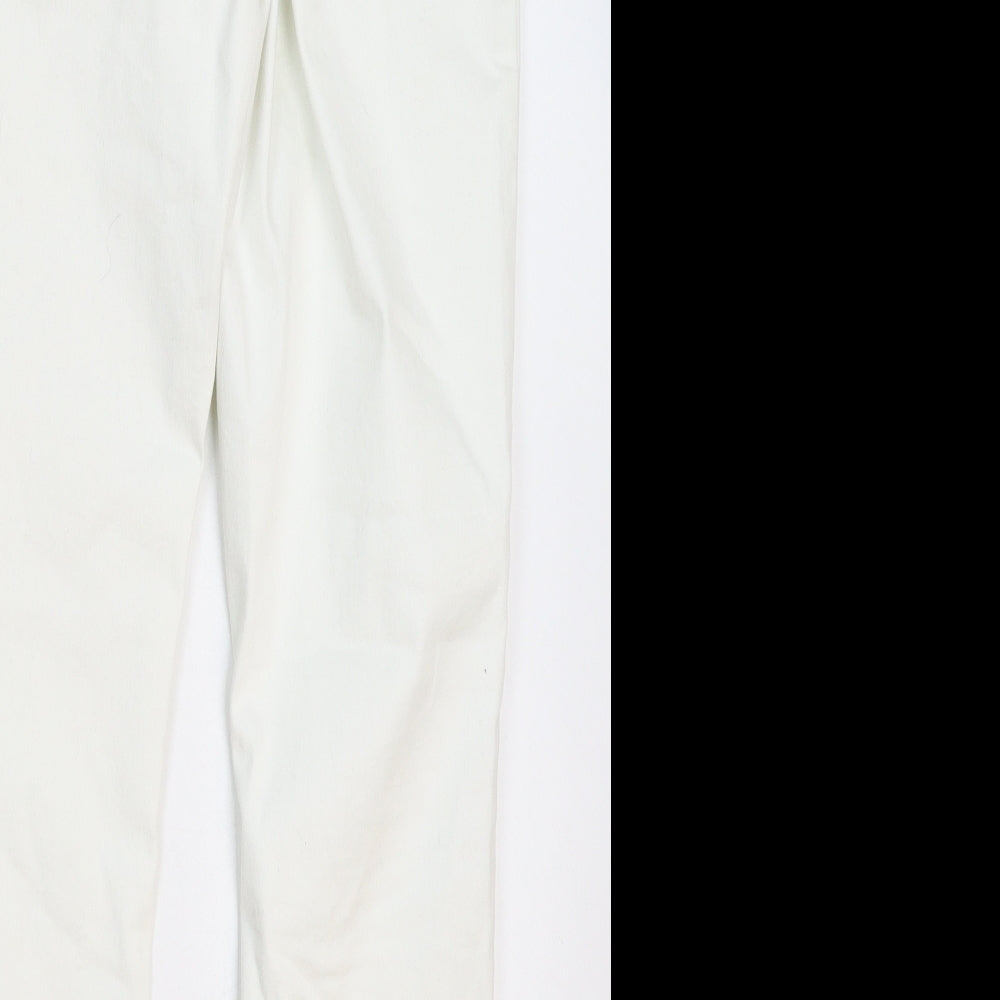 Denim & Co. Womens White  Denim Jegging Jeans Size 16 L28 in