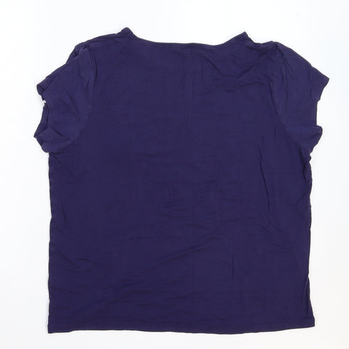 George Womens Purple   Basic T-Shirt Size 18