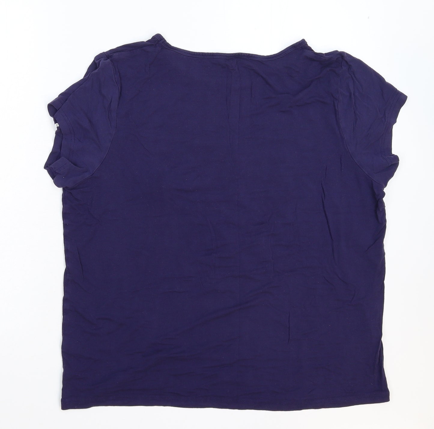 George Womens Purple   Basic T-Shirt Size 18