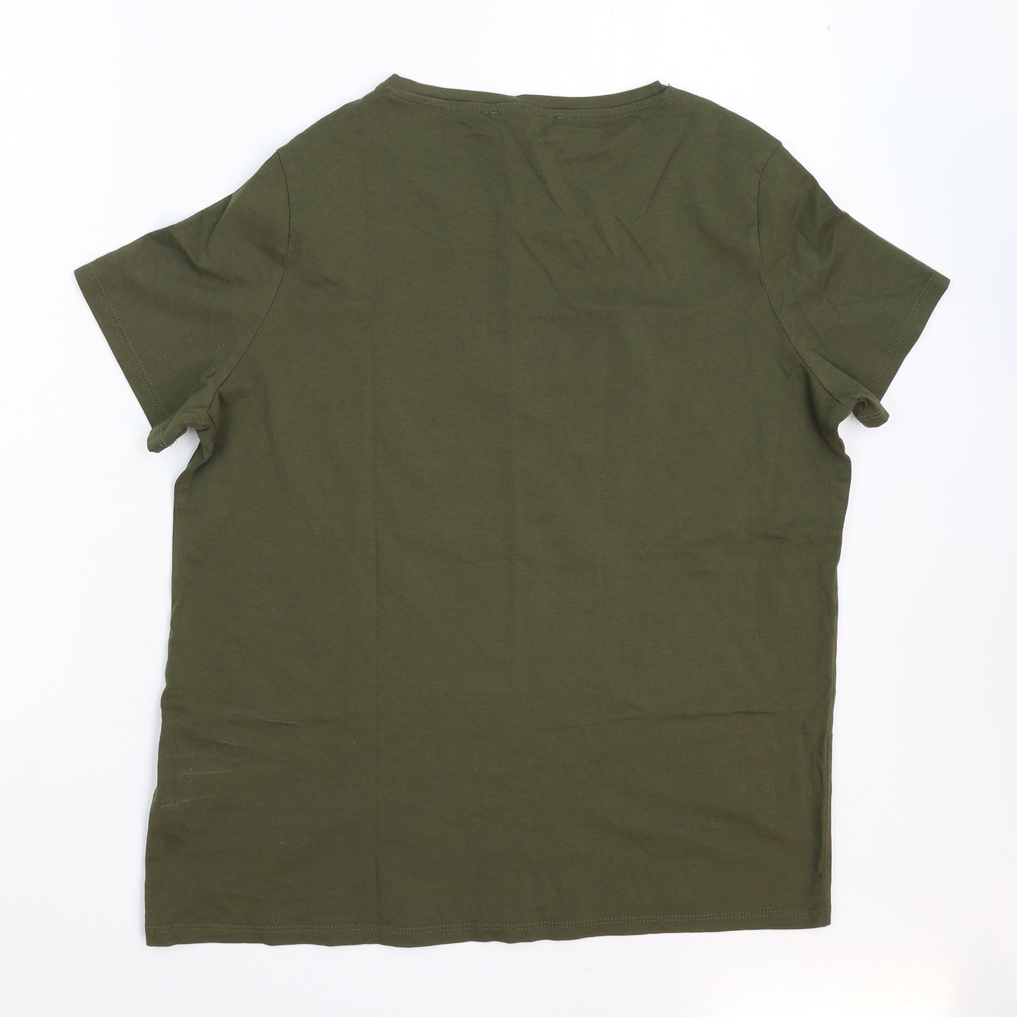 Marks and Spencer Womens Green   Basic T-Shirt Size 14