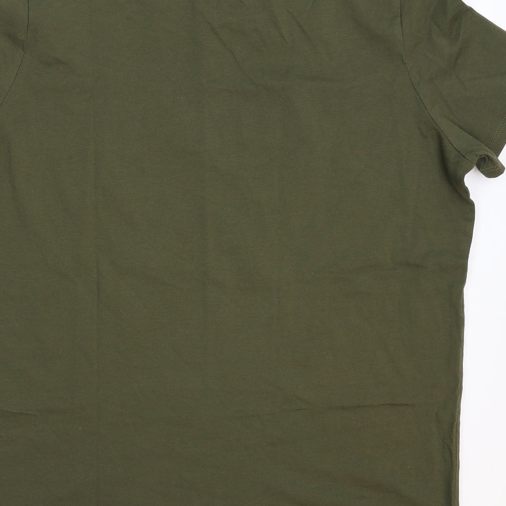 Marks and Spencer Womens Green   Basic T-Shirt Size 14