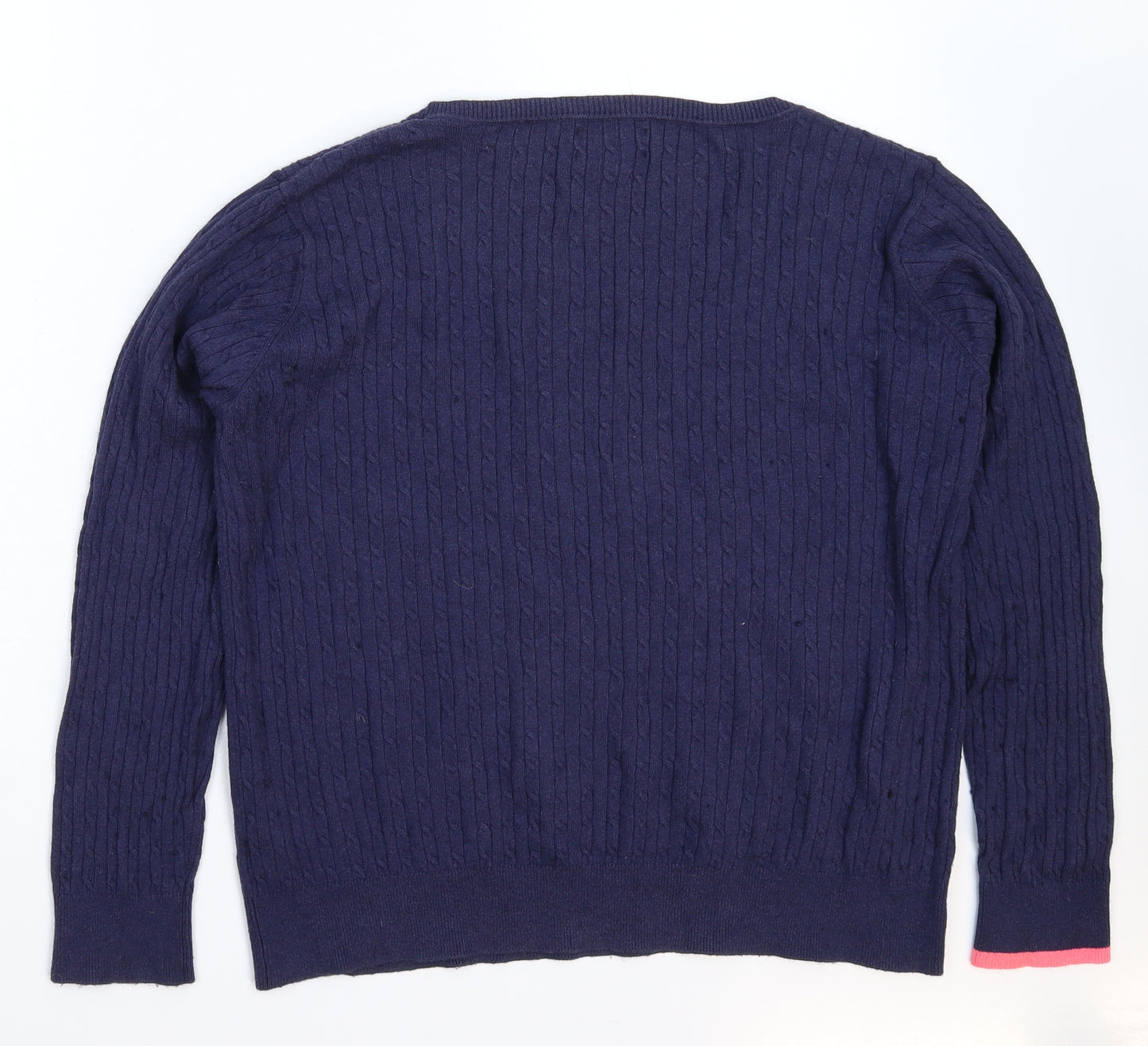 Joules Womens Blue  Knit Pullover Jumper Size 20