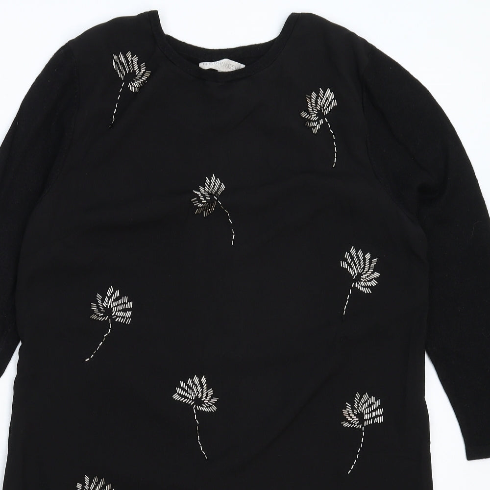 RJR.John Rocha Womens Black  Knit Mini  Size 12