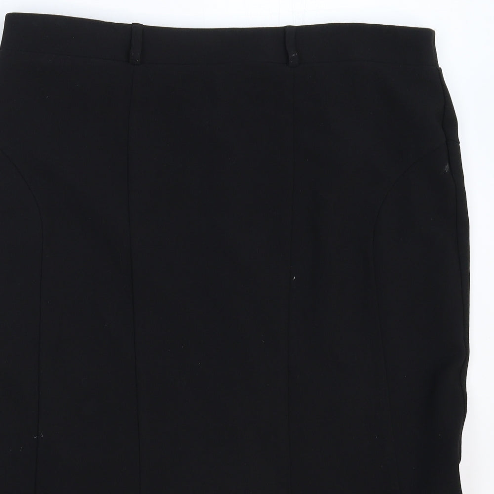 Marks and Spencer Womens Black   Flare Skirt Size 16