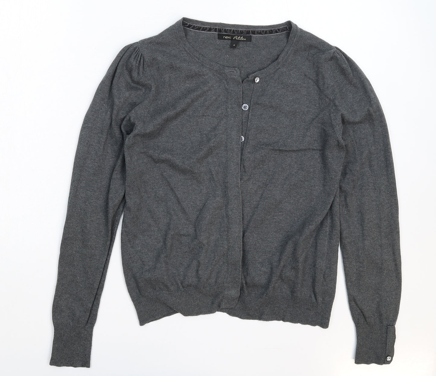 NEXT Womens Grey  Knit Cardigan Jumper Size 8