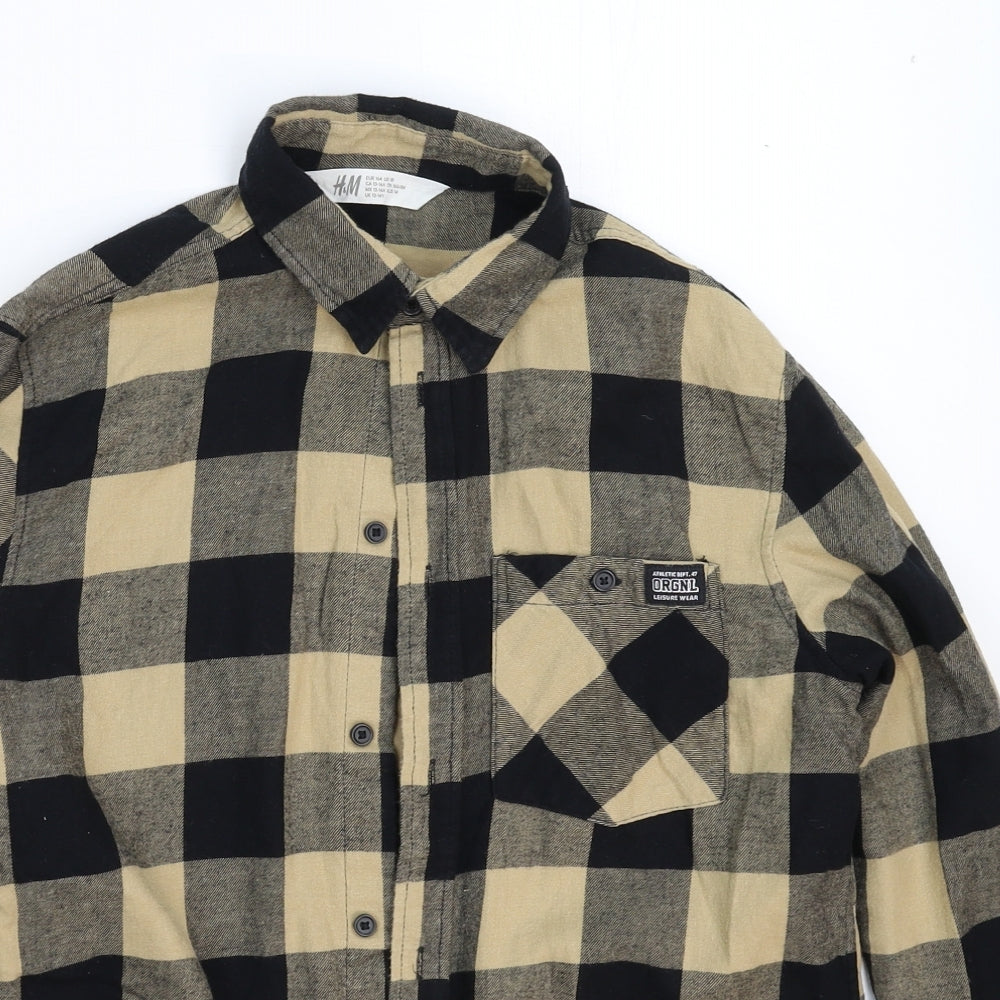 H&M Boys Multicoloured Check  Basic Button-Up Size 13-14 Years