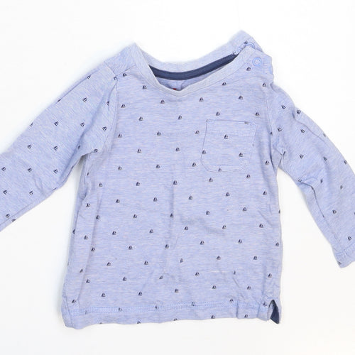 Merc Baby Blue Striped  Basic T-Shirt Size 3-6 Months