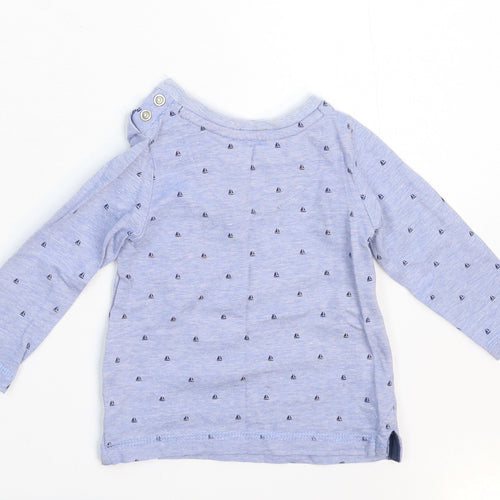 Merc Baby Blue Striped  Basic T-Shirt Size 3-6 Months