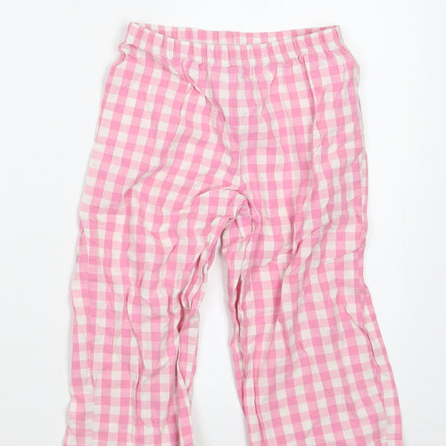 George Girls Pink Check  Capri Pyjama Pants Size 2-3 Years