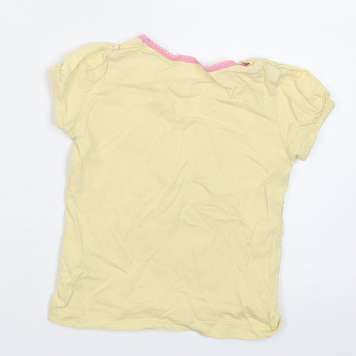 George Girls Yellow   Basic T-Shirt Size 2-3 Years