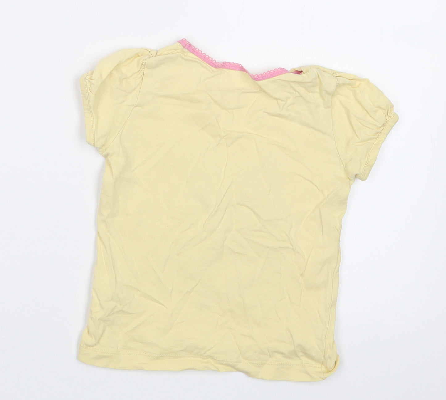George Girls Yellow   Basic T-Shirt Size 2-3 Years