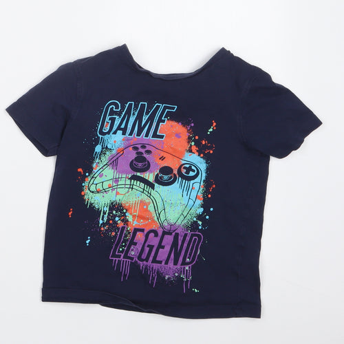 George Boys Blue   Basic T-Shirt Size 4-5 Years