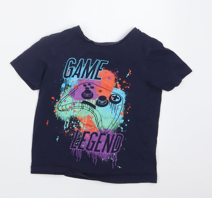 George Boys Blue   Basic T-Shirt Size 4-5 Years