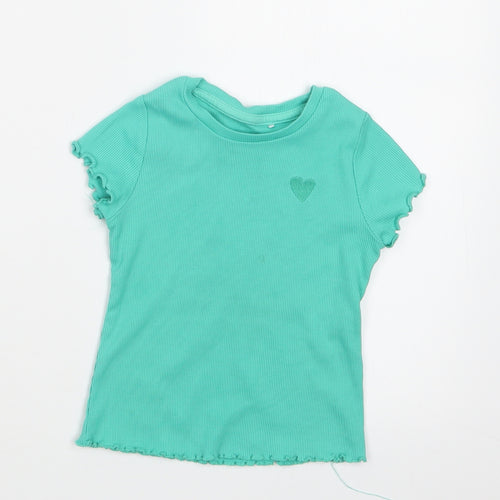 George Girls Green   Basic T-Shirt Size 18-24 Months