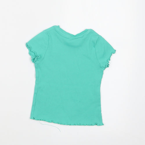 George Girls Green   Basic T-Shirt Size 18-24 Months