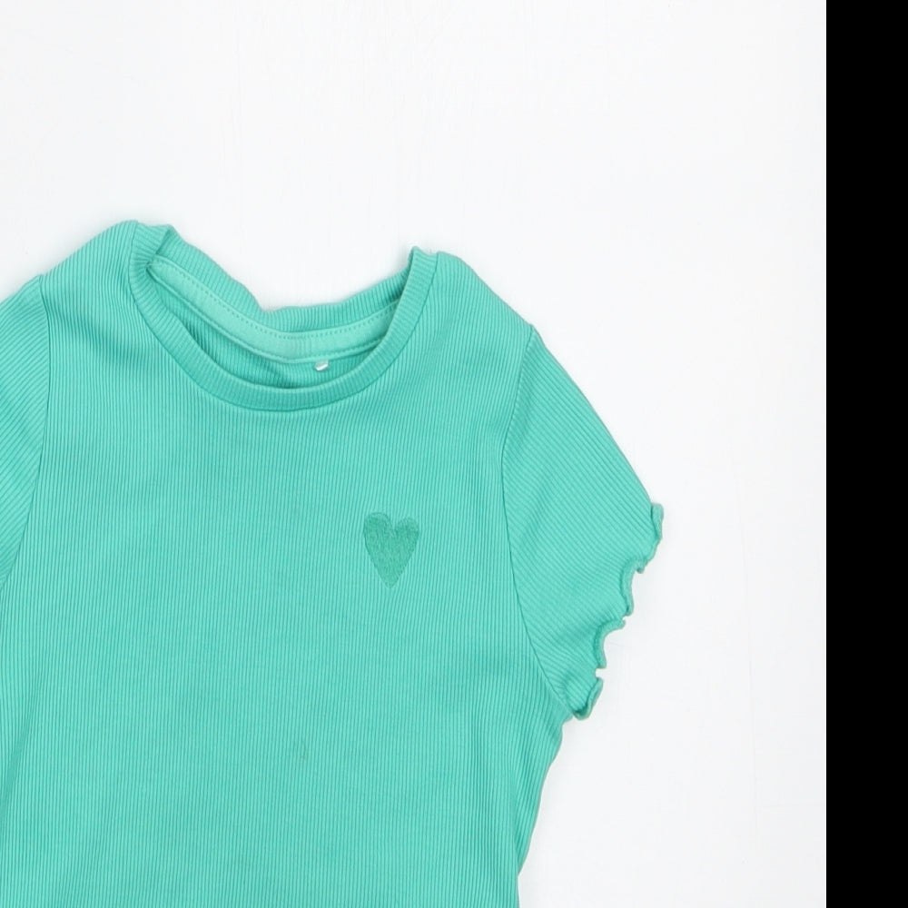 George Girls Green   Basic T-Shirt Size 18-24 Months