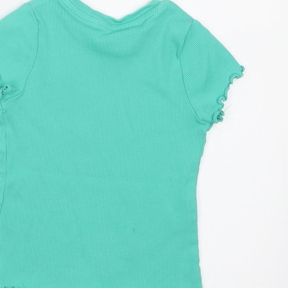 George Girls Green   Basic T-Shirt Size 18-24 Months