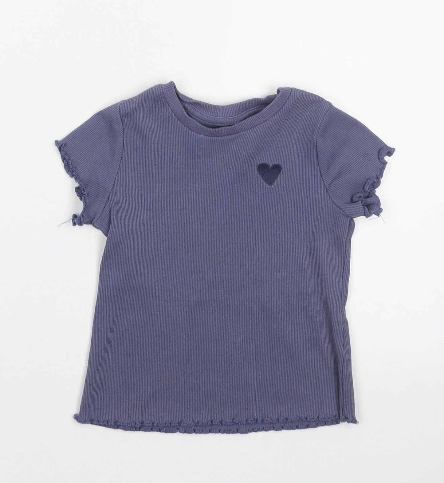 George Girls Purple   Basic T-Shirt Size 18-24 Months