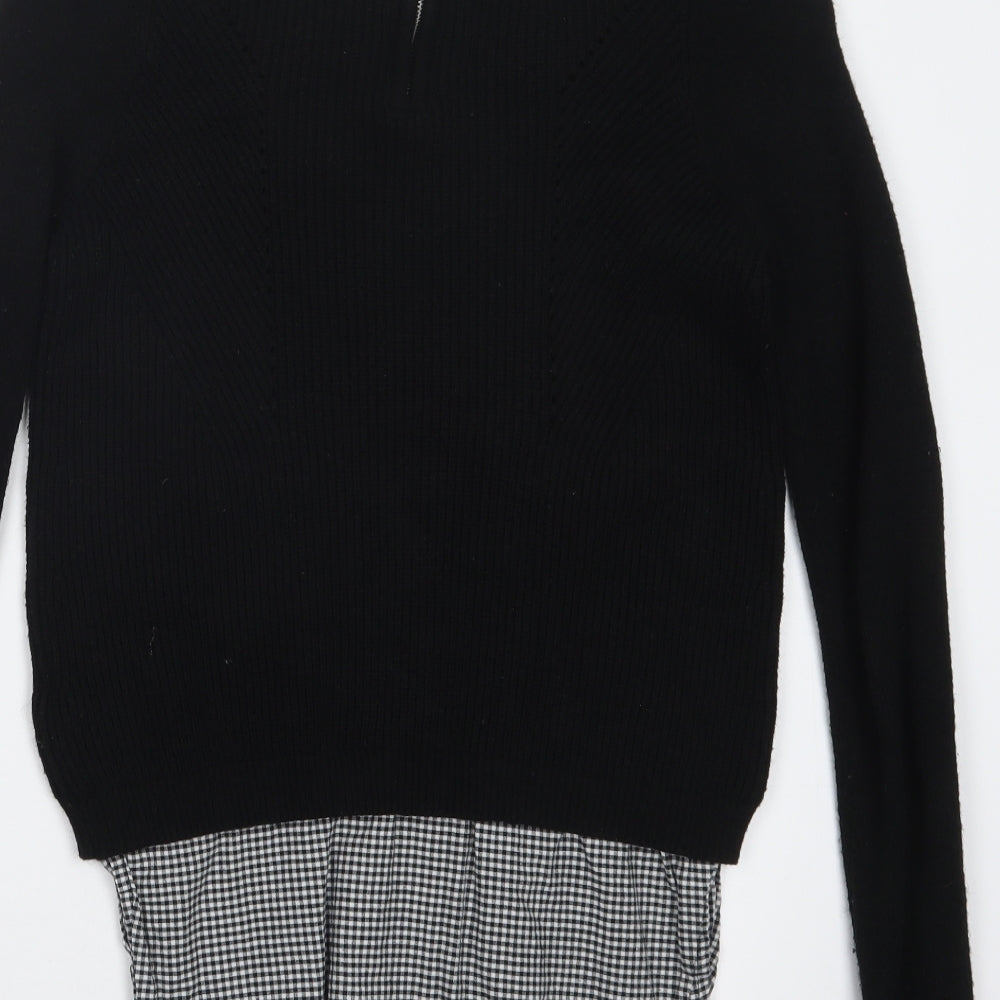 Primark Womens Black  Knit Pullover Jumper Size 8