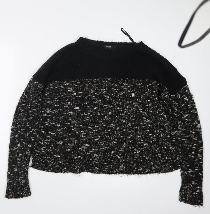 Dorothy Perkins Womens Black  Knit Pullover Jumper Size 16