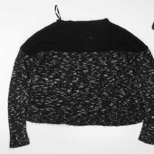 Dorothy Perkins Womens Black  Knit Pullover Jumper Size 16