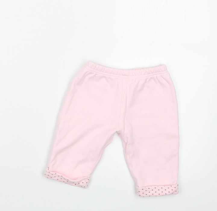 Mon Caramel Girls Pink   Jogger Trousers Size 9 Months