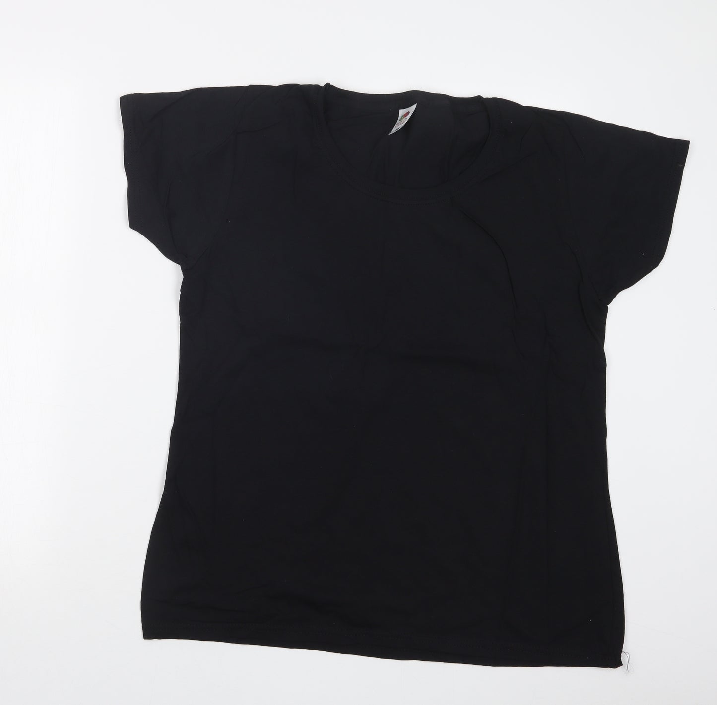 Fruit of the Loom Mens Black    T-Shirt Size 2XL