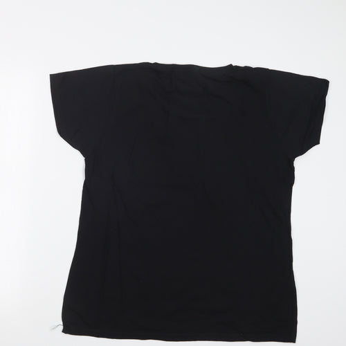 Fruit of the Loom Mens Black    T-Shirt Size 2XL