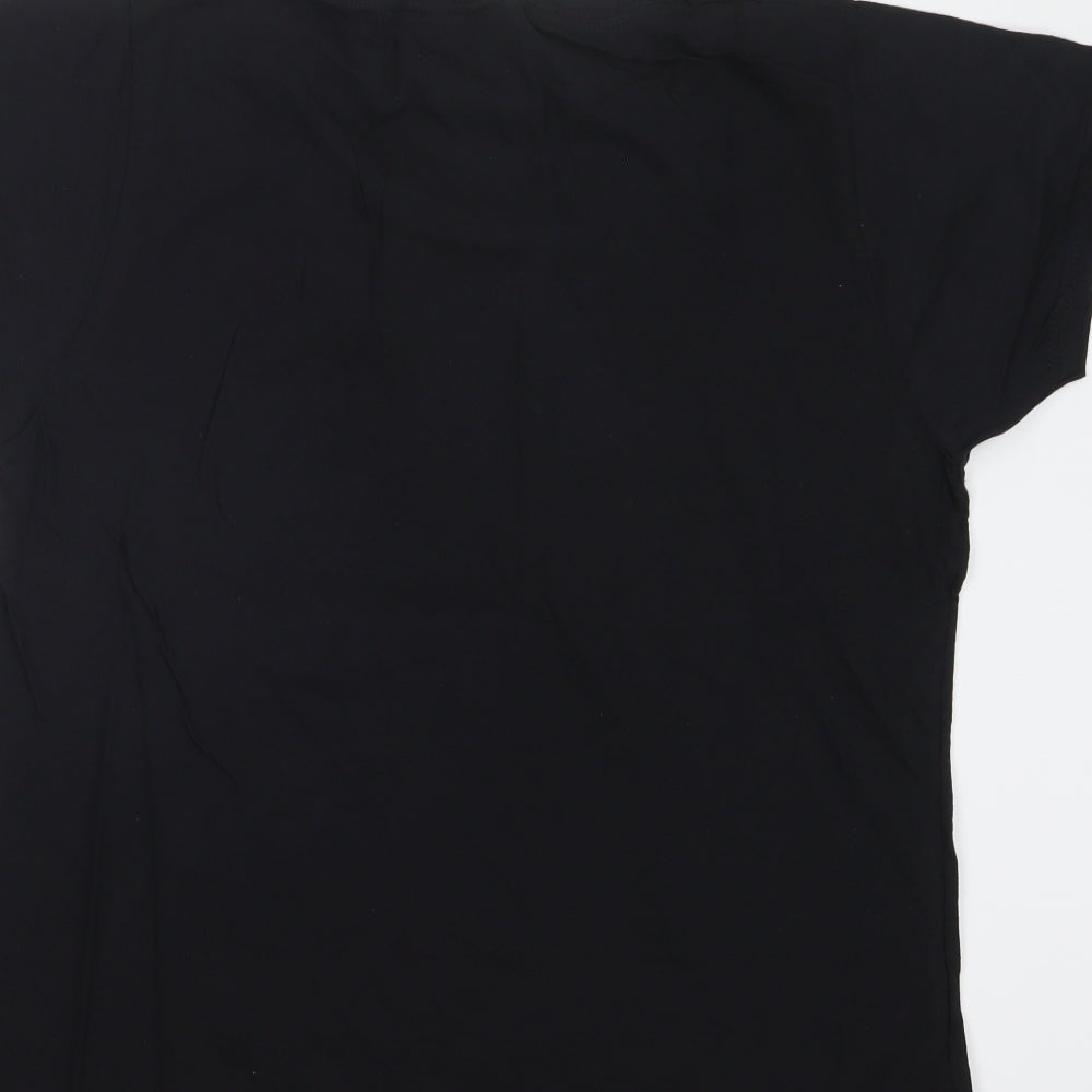 Fruit of the Loom Mens Black    T-Shirt Size 2XL
